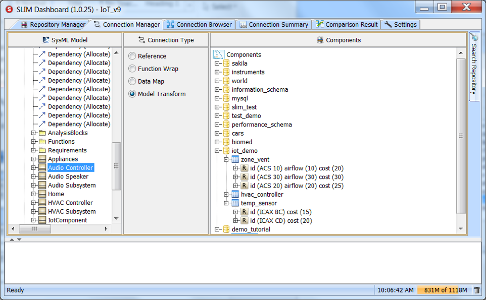 Smart Home components in MySQL