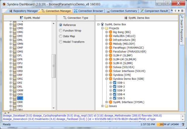 Creating a reference link between SysML and JIRA using Syndeia