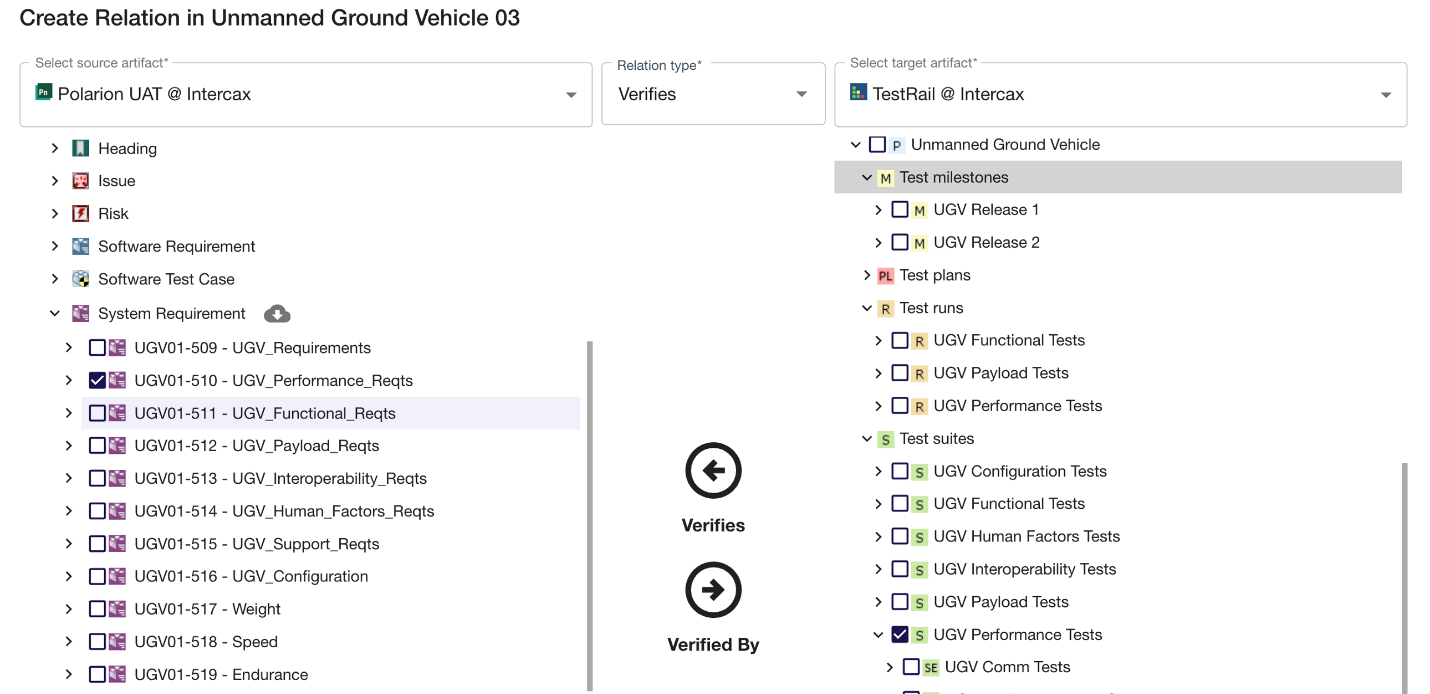Select Custom Relation Type (and semantic direction) when creating relations&nbsp;